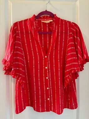 Maeve wing sleeve detail top (S)